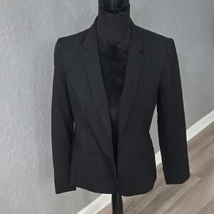 Black Tailored Sport Coat with Notched Lapels